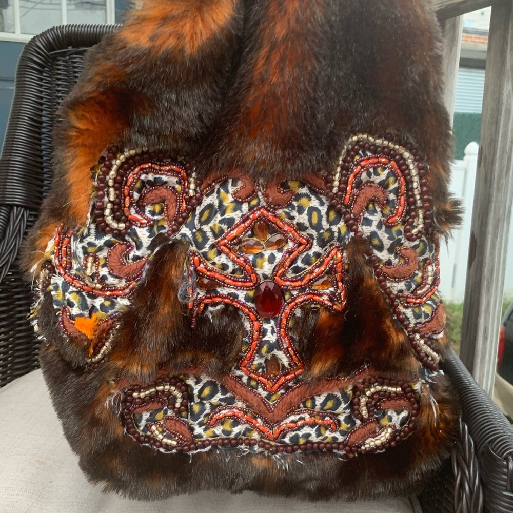 Wilson’s leather Faux fur bag